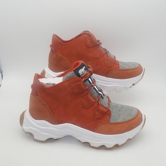 NEW Sorel Women's 10 Kinetic Breakthru Caribou Waterproof Red Chalk - Picture 4 of 8